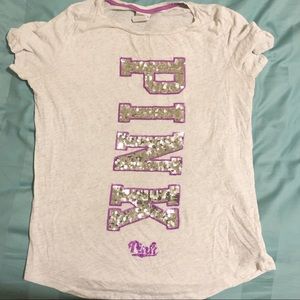 EUC VS PINK Vertical BLING shirt-Size L